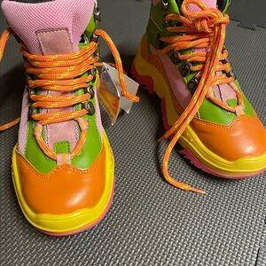 Stella McCartney Kids Colorblock Hiking Boots